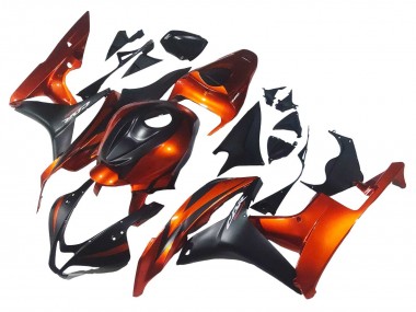 Carenado Moto Honda CBR600RR 2007-2008 - Naranja Negro Mate