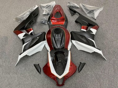 Carenados Moto Honda CBR600RR 2007-2008 - Blanco Rojo Negro Mate