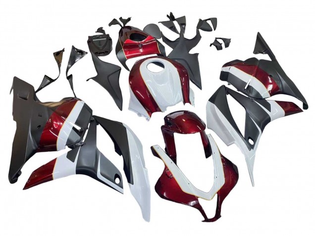 Carenados Moto Honda CBR600RR 2009-2012 - Blanco Rojo Negro Mate