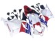 Carenados Moto Honda CBR600RR 2009-2012 - Blanco Rojo Azul