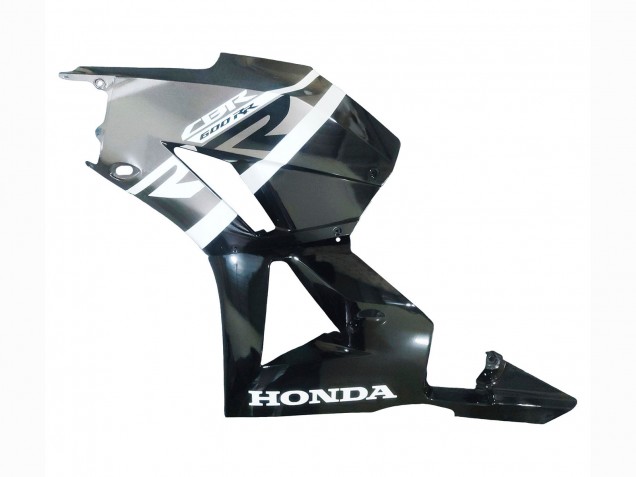 Carenados Moto Honda CBR600RR 2013-2023 - Plata Negro Brillante