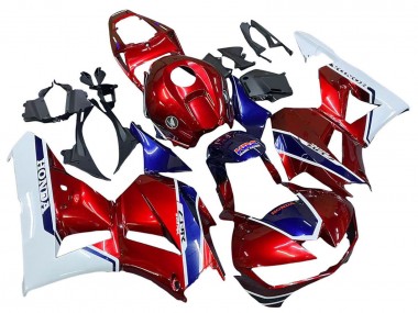 Carenados Moto Honda CBR600RR 2013-2023 - Blanco Rojo Azul HRC