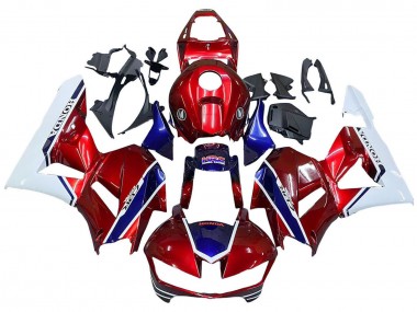 Carenados Moto Honda CBR600RR 2013-2023 - Blanco Rojo Azul HRC