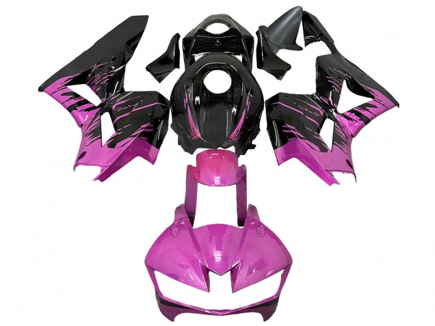 Carenados Moto Honda CBR600RR 2013-2023 - Rosa Negro Brillante