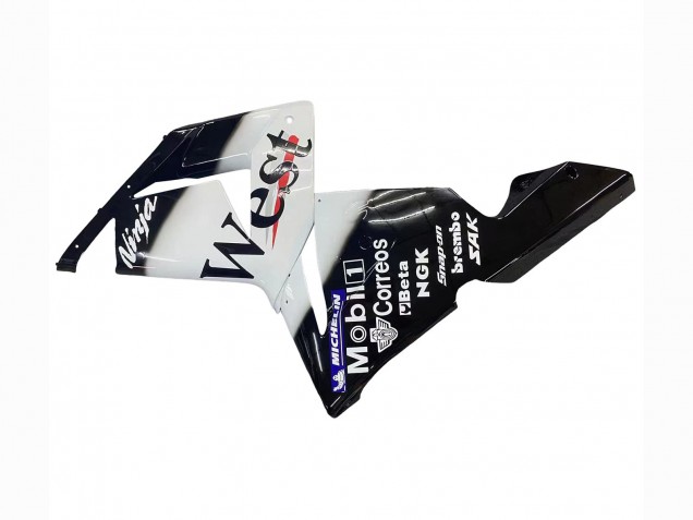 Carenados Moto Kawasaki ZX10R 2004-2005 - Blanco Negro West Ninja