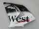 Carenados Moto Kawasaki ZX10R 2004-2005 - Blanco Negro West Ninja