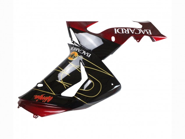 Carenados Moto Kawasaki ZX10R 2006-2007 - Negro Rojo Oro BACARDI