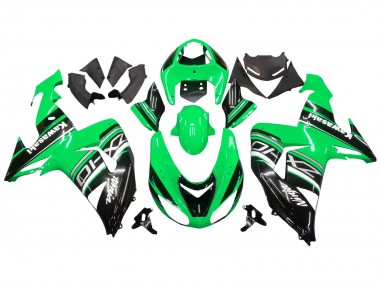 Kits Carenado Moto Kawasaki ZX10R 2006-2007 - Verde Blanco Negro