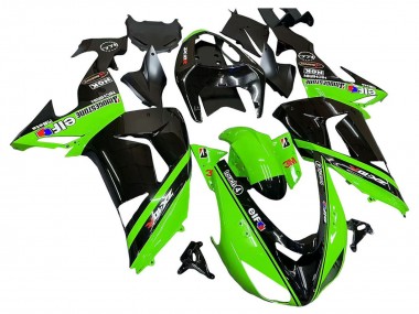 Carenados Moto Kawasaki ZX10R 2006-2007 - Verde Negro Elf Touch4 3M
