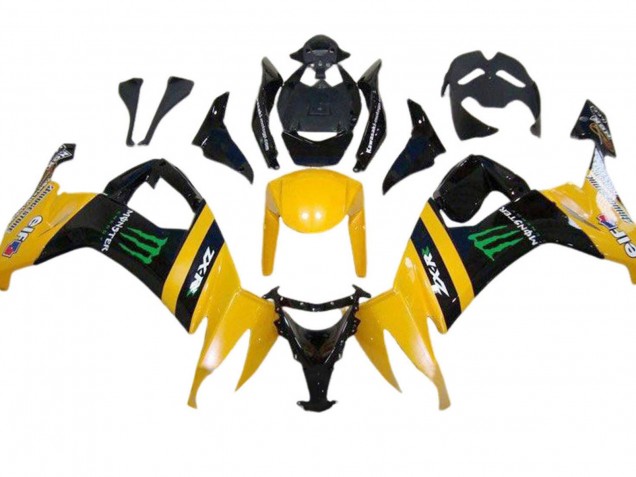 Carenados Moto Kawasaki ZX10R 2008-2010 - Amarillo Negro Verde Monstruo