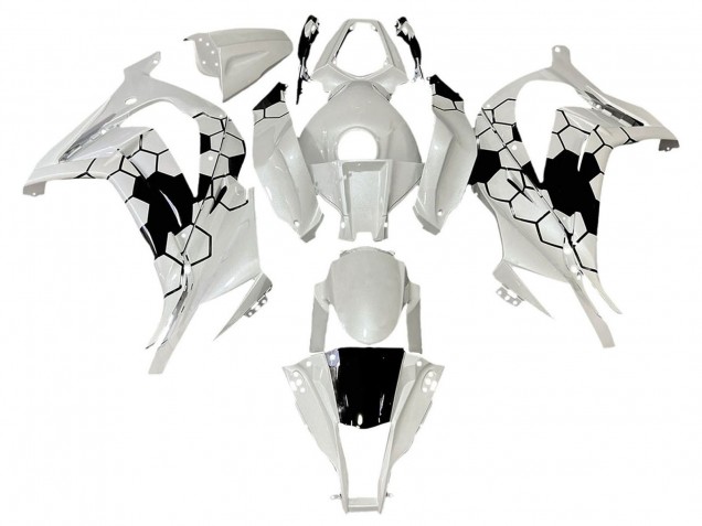 Carenados Moto Kawasaki ZX10R 2008-2010 - Blanco Negro