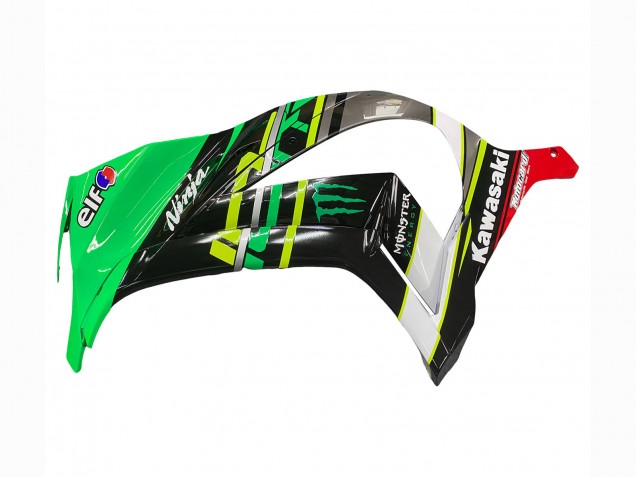 Carenados Moto Kawasaki ZX10R 2011-2015 - Verde Amarillo Negro Blanco Elf Monstruo