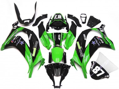 Carenados Moto Kawasaki ZX10R 2011-2015 - Verde Negro Brillante Azul Star Team Verde 87