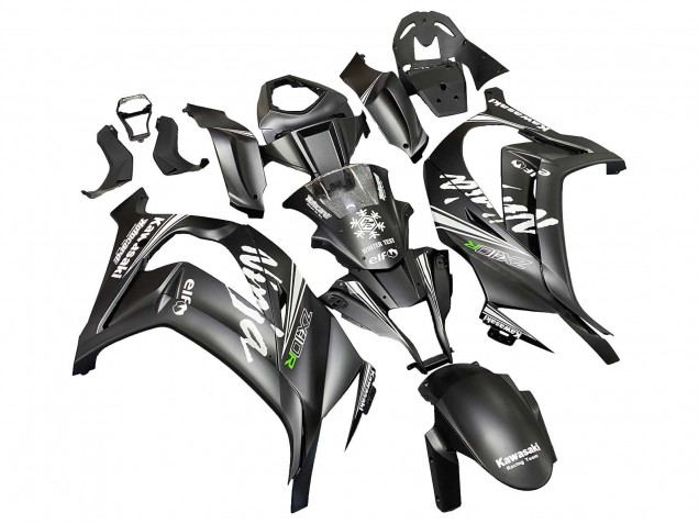 Carenados Moto Kawasaki ZX10R 2011-2015 - Negro Mate Verde Elf