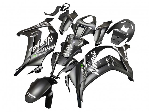Carenados Moto Kawasaki ZX10R 2011-2015 - Negro Mate Verde Elf