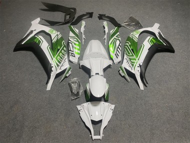 Carenados Moto Kawasaki ZX10R 2011-2015 - Blanco Verde Negro Mate