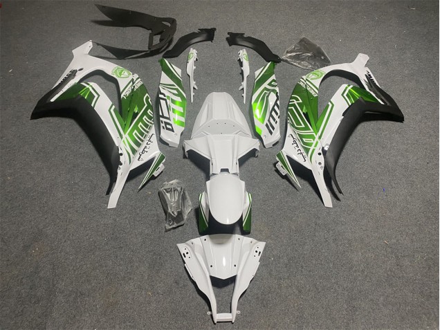 Carenados Moto Kawasaki ZX10R 2011-2015 - Blanco Verde Negro Mate