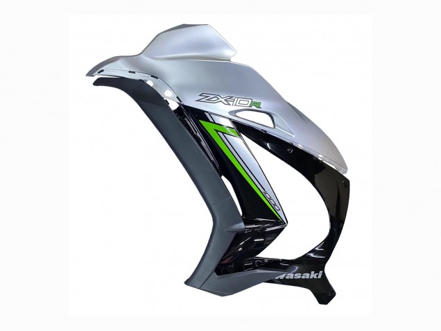 Carenado Moto Kawasaki ZX10R 2016-2020 - Plata Verde Negro