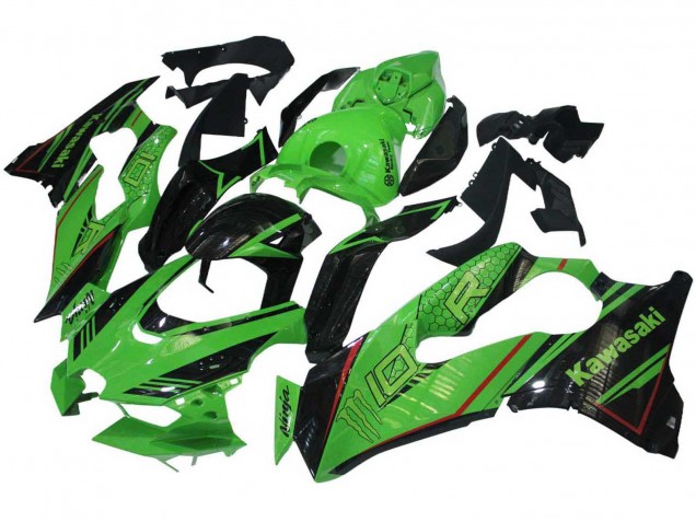 Carenados Moto Kawasaki ZX10R 2021-2025 - Verde Negro Brillante