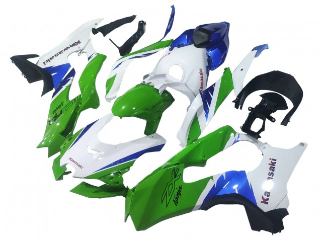 Carenados Moto Kawasaki ZX10R 2021-2025 - Blanco Verde Azul Negro