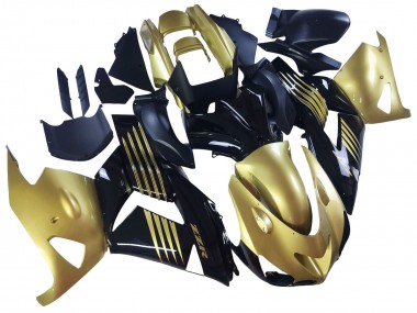 Carenados Moto Kawasaki ZX14R ZZR1400 2006-2011 - Oro Negro