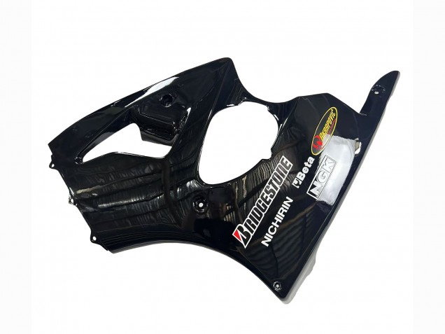 Carenados Moto Kawasaki ZX6R 1998-1999 - Negro Brillante Amarillo Elf Bridgestone