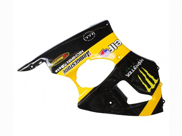 Carenados Moto Kawasaki ZX6R 1998-1999 - Amarillo Negro Monstruo Elf Bridgestone