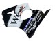 Carenados Moto Kawasaki ZX6R 2000-2002 - Negro Brillante Blanco West Michelin