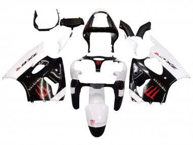 Carenados Moto Kawasaki ZX6R 2000-2002 - Blanco Negro Rojo Monstruo