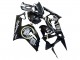 Carenados Moto Kawasaki ZX6R 2003-2004 - Negro Brillante Blanco Motul Lucky Strike