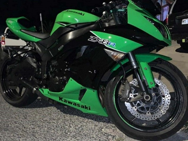 Carenados Moto Kawasaki ZX6R 2009-2012 - Verde Negro Brillante