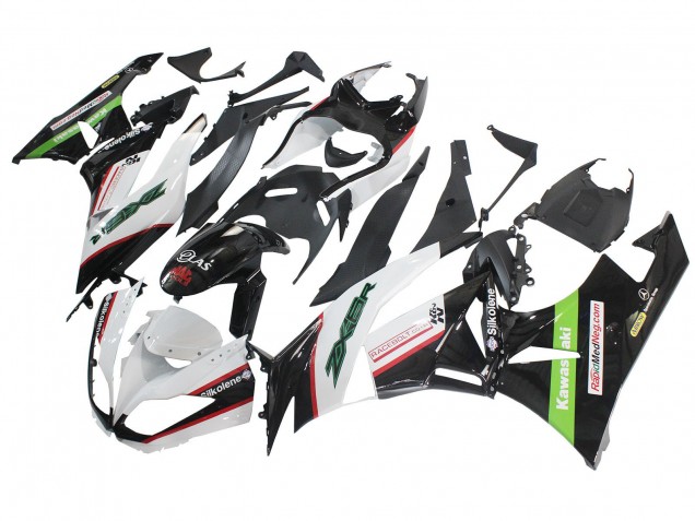 Carenados Moto Kawasaki ZX6R 2009-2012 - Blanco Rojo Negro Verde
