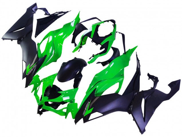 Carenados Moto Kawasaki ZX6R 2019-2022 - Verde Negro Mate