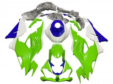 Carenados Moto Kawasaki ZX6R 2019-2022 - Blanco Azul Verde