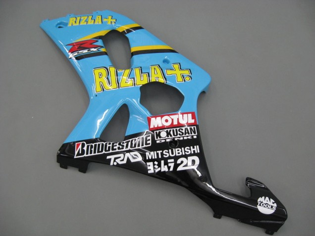 Carenados Moto Suzuki GSXR1000 2000-2002 - Azul Claro Amarillo Negro Motul Rizla