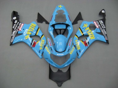 Carenados Moto Suzuki GSXR1000 2000-2002 - Azul Claro Amarillo Negro Motul Rizla