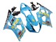 Carenados Moto Suzuki GSXR 1000 2003-2004 - Azul Claro Amarillo Negro Rizla Motul