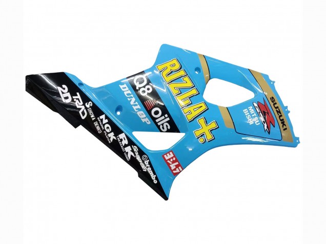 Carenados Moto Suzuki GSXR 1000 2003-2004 - Azul Claro Amarillo Negro Rizla Motul