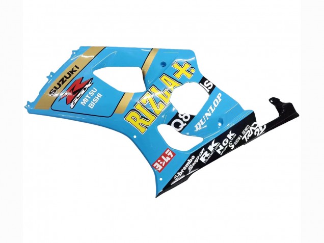 Carenados Moto Suzuki GSXR 1000 2003-2004 - Azul Claro Amarillo Negro Rizla Motul