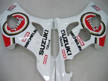 Carenados Moto Suzuki GSXR 1000 2003-2004 - Blanco Rojo Motul Lucky Strike