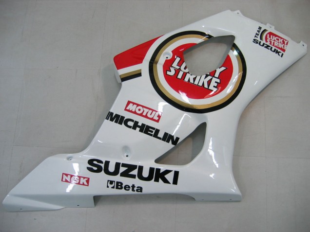 Carenados Moto Suzuki GSXR 1000 2003-2004 - Blanco Rojo Motul Lucky Strike