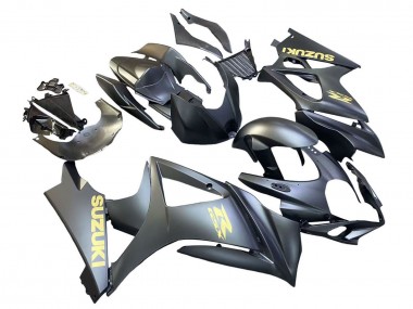 Carenados Moto Suzuki GSXR 1000 2007-2008 - Negro Mate Oro Calcomanía
