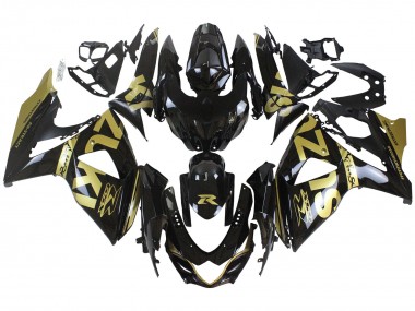 Carenados Moto Suzuki GSXR 1000 2009-2016 - Negro Brillante Oro