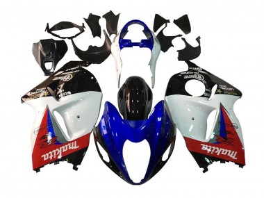 Carenados Moto Suzuki GSXR 1300 Hayabusa 1996-2007 - Blanco Azul Rojo Makita Negro