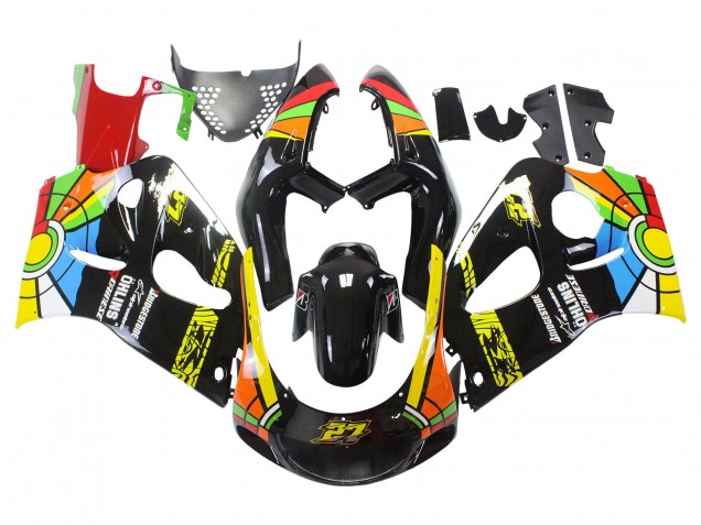 Carenados Moto Suzuki GSXR 600 / GSXR 750 1996-2000 - Negro Multicolor 27