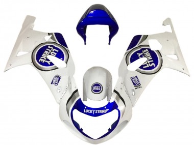 Carenados Moto Suzuki GSXR 600 / GSXR 750 2001-2003 - Blanco Azul Lucky Strike
