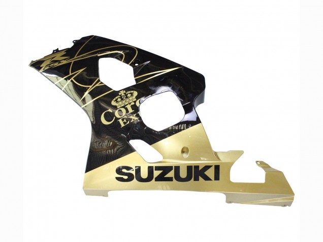 Carenados Moto Suzuki GSXR 600 / GSXR 750 2004-2005 - Negro Brillante Oro Corona
