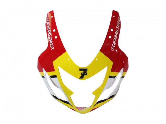 Carenados Moto Suzuki GSXR 600 / GSXR 750 2004-2005 - Blanco Rojo Amarillo Michelin Texaon Heron 7