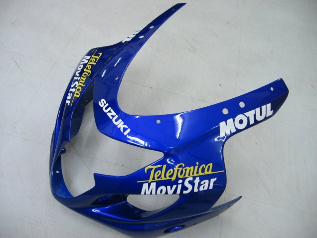 Carenados Moto Suzuki GSXR 600 / GSXR 750 2004-2005 - Azul Blanco Amarillo Verde Telefumica Motul MoviStar