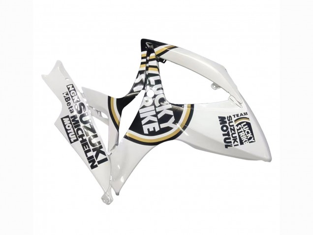 Carenados Moto Suzuki GSXR 600 / GSXR 750 2006-2007 - Blanco Negro Lucky Strike Motul